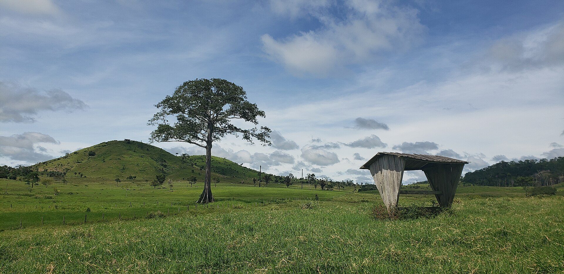 Rural landscape in the interior of Pará, Brazil